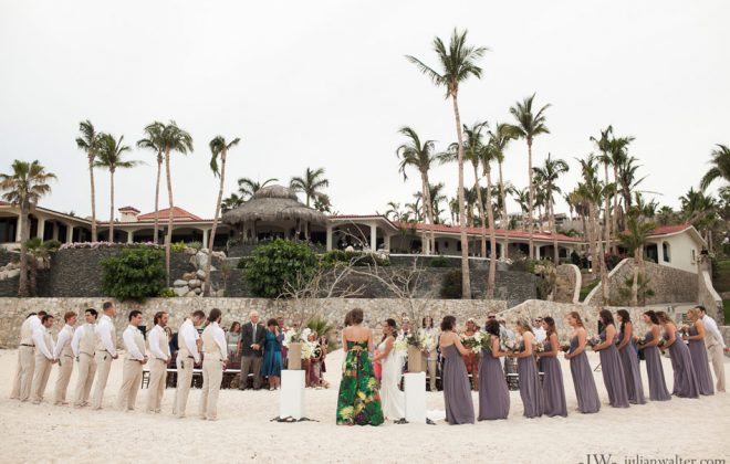 Luxury Destination Wedding in Los Cabos Mexico in a private villa rental
