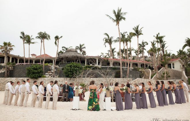 Luxury Destination Wedding in Los Cabos Mexico in a private villa rental