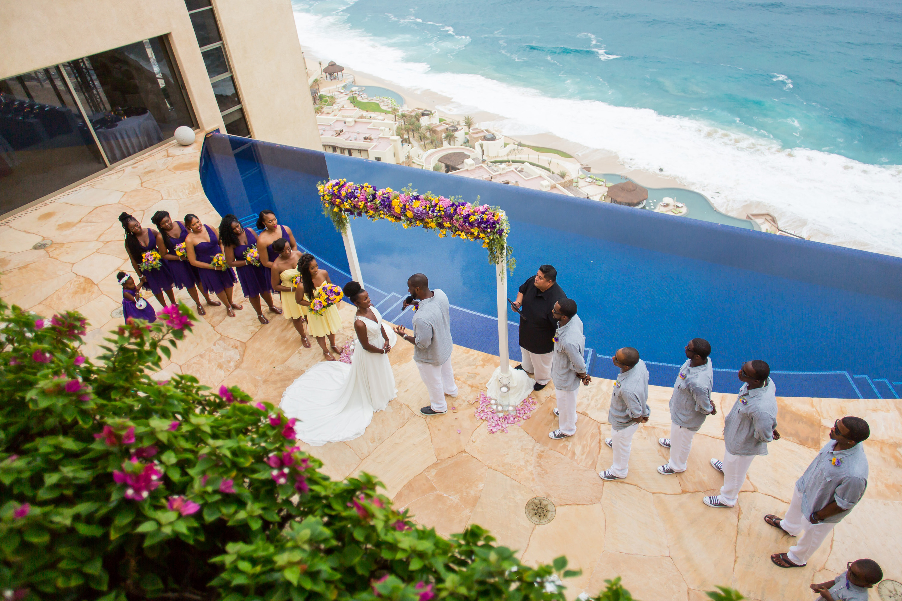 Luxury Los Cabos destination wedding at private vacation rental Villa Bellissima in Cabo San Lucas Mexico CaboVillas.com / CaboSanLucasWeddings.com