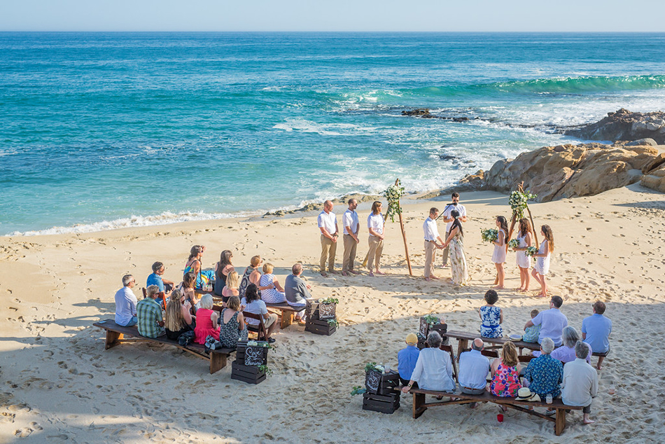 Luxury Destination Wedding at private Los Cabos vacation rental Villa Amanecer