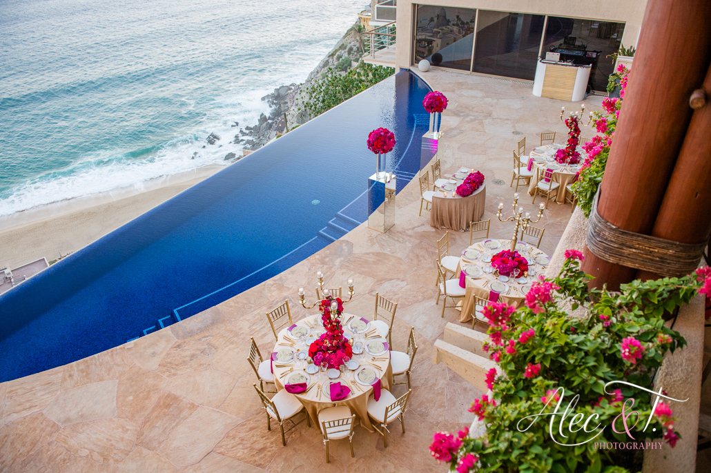 Luxury destination wedding in a private vacation rental at Villa Bellissima in Cabo San Lucas Mexico