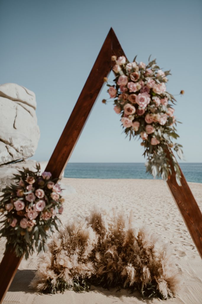 Luxury beachfront destination wedding in a private villa rental at Villa Marcella in Cabo San Lucas Mexico