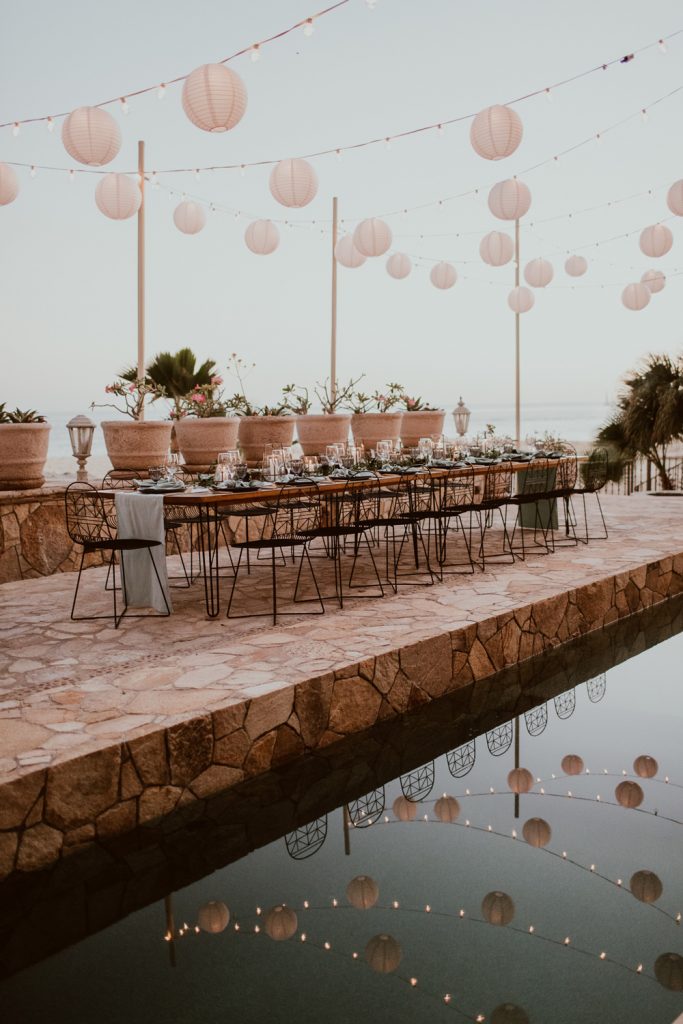 Luxury beachfront destination wedding in a private villa rental at Villa Marcella in Cabo San Lucas Mexico