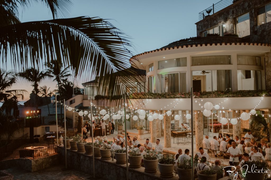 Luxury beachfront destination wedding in a private villa rental at Villa Marcella in Cabo San Lucas Mexico